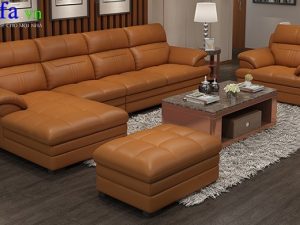 Sofa da cao cấp cho phòng khách sang trọng AmiA SFD204