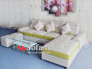 Bộ ghế Sofa góc chất liệu da cao cấp AmiA SFD153