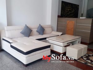 Bộ Sofa da giá rẻ AmiA SFD131 góc chữ L