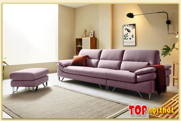 Hình ảnh Bài trí ghế sofa văng nỉ 3 chỗ trong phòng khách Softop-1004