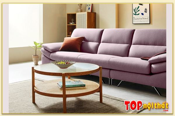 Hình ảnh Đặc điểm chi tiết sofa văng nỉ đẹp Softop-1004