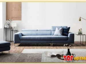 Hình ảnh Ghế sofa văng nỉ 3 chỗ chụp chính diện Softop-1064