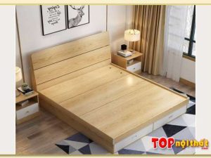 Hình ảnh Giường ngủ gỗ công nghiệp MDF Melamine đẹp GNTop-0073