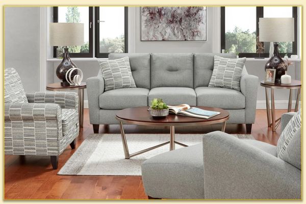 Hình ảnh Bày trí sofa văng nỉ 3 chỗ trong phòng khách Softop-1330