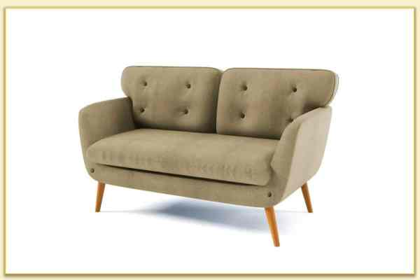 Hình ảnh Ghế sofa văng bọc nỉ đẹp 2 chỗ ngồi Softop-1268