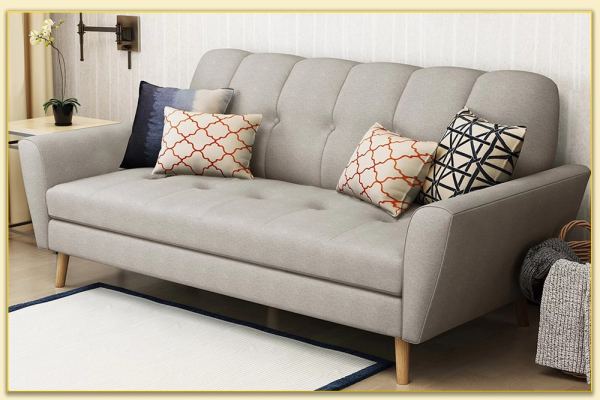 Hình ảnh Ghế sofa văng nỉ màu ghi đẹp sang Softop-1289