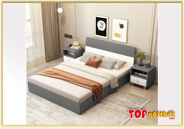 Hình ảnh Giường ngủ gỗ MDF đẹp cho chung cư GNTop-0278