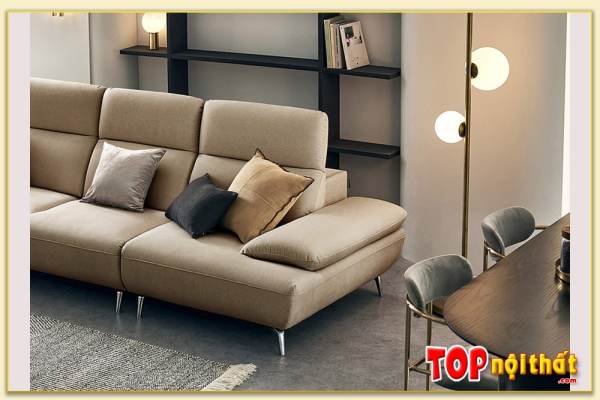 Hình ảnh Tay ghế mẫu sofa văng nỉ đẹp 3 chỗ SofTop-0940