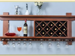 Hình ảnh Tủ kệ đựng rượu 1 ngăn thiết kế đơn giản mà đẹp TRTop-0068