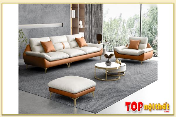 Hình ảnh Bộ ghế sofa phòng khách đẹp thiết kế nhiều món SofTop-0752