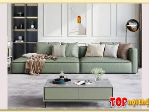 Hình ảnh Mẫu ghế sofa văng hiện đại kê phòng khách lớn SofTop-0781