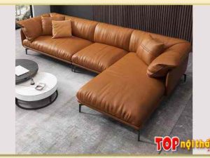 Ghế sofa da góc chữ L phòng khách SofTop-0710