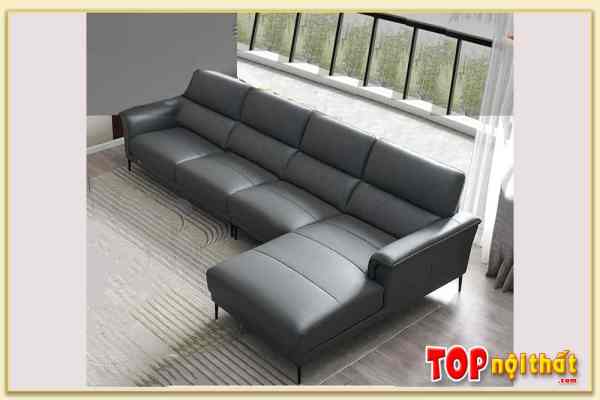 Ghế sofa phòng khách góc chữ L bọc da SofTop-0734