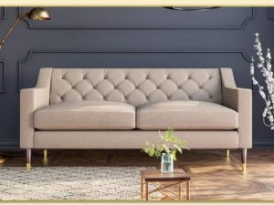 Hình ảnh Bài trí sofa văng tân cổ điển 2 chỗ cho phòng khách Softop-1291