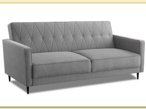 Hình ảnh Ghế sofa văng nỉ màu ghi đẹp Softop-1202
