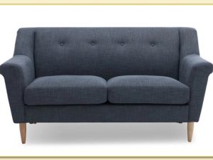 Hình ảnh Sofa văng đôi bọc vải nỉ gam màu sẫm Softop-1314